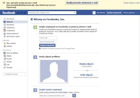 facebook hlavní stránka.